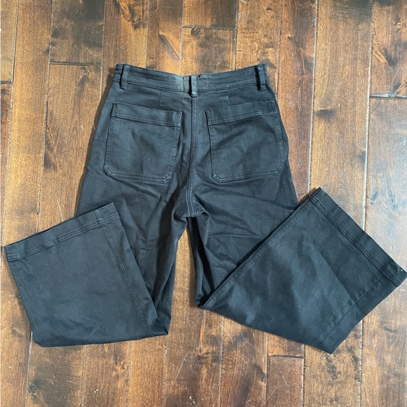 Everlane The Wide Leg Crop Pant Regular Black Jeans Size 2 - Picture 10 of 10